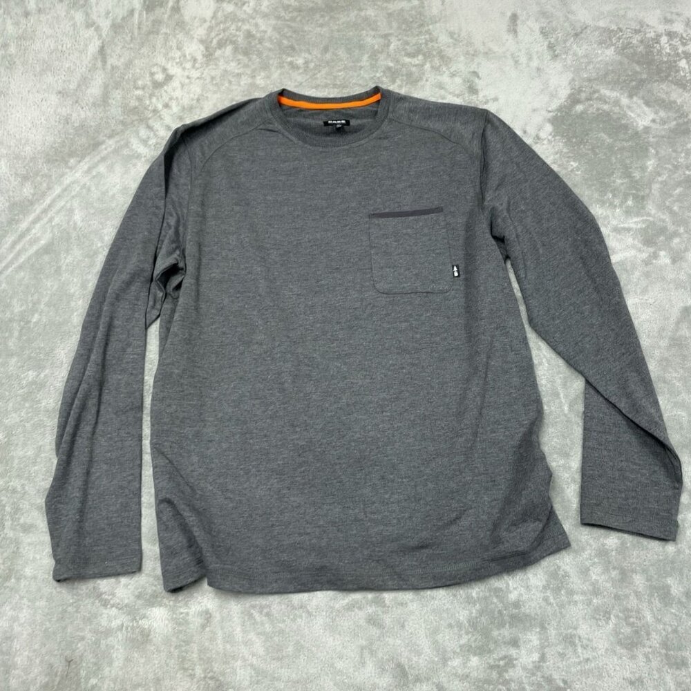 Bass Outdoor Gray Long Sleeve Shirt With Chest Pocket XL NWT 6289